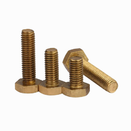 Solid Brass Hexagonal Bolt